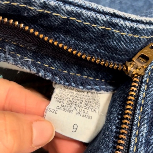 LEE Vintage 80’s High Waist Tapered Mom Jeans With Slit Ankle - Picture 6 of 6